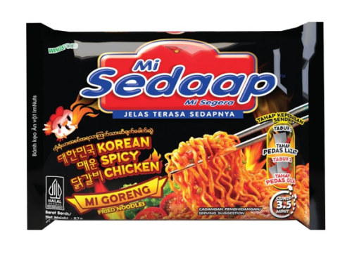 Mì trộn Sedaap Goreng Indonesia vị gà cay Hàn Quốc 90g