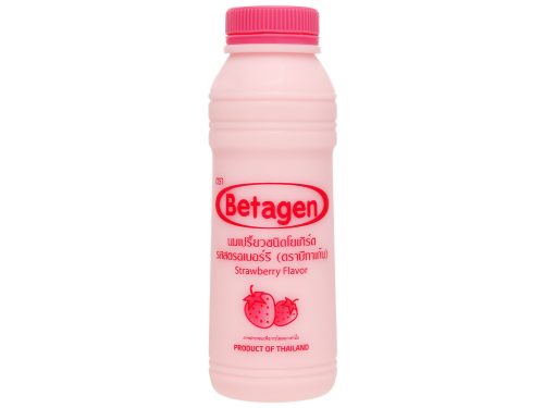 Sữa uống lên men hương dâu Betagen chai 300ml