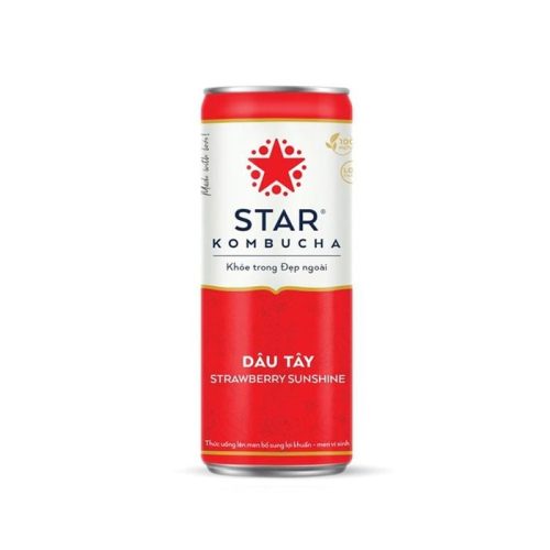 Trà Lên Men Vị Dâu Tây Star Kombucha 250Ml