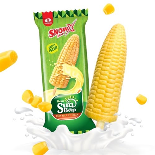 Kem sữa bắp Hùng Linh Snow baby X cây 80ml