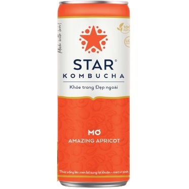 Trà Lên Men Vị Mơ Star Kombucha 250Ml