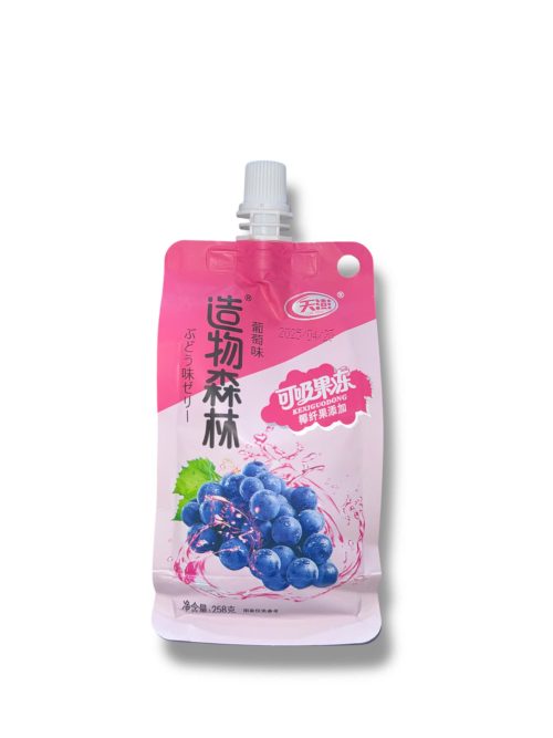 Thạch trái cây túi vị Nho 258g