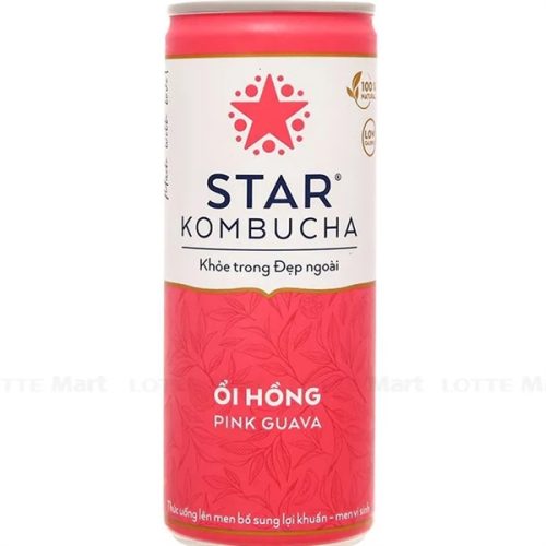 Trà Lên Men Vị Ổi Hồng Star Kombucha 250Ml