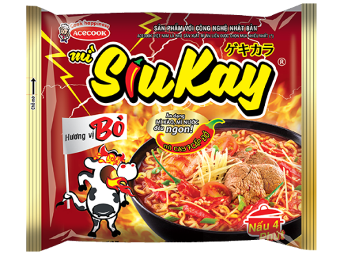 Mì SiuKay Bò gói 128g