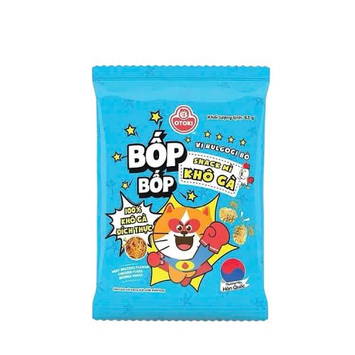 Snack Mì Khô Gà Bốp Bốp vị bulgogi bò Ottogi 63g