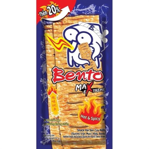 Snack Hải Sản Vị Cay Nồng Bento 18g