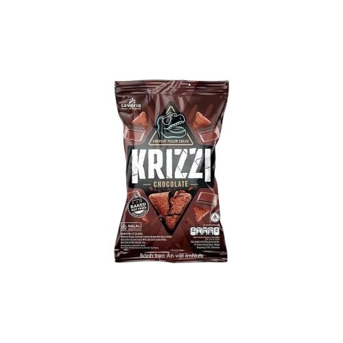Snack nhân kem Socola Crunchy Pillow Krizzi Indonesia 50g
