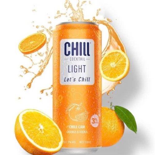 Nước trái cây lên men Chill Vodka vị Cam lon 330ml