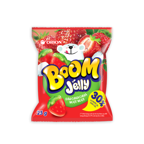 Kẹo dẻo BOOM hương Dâu 25g