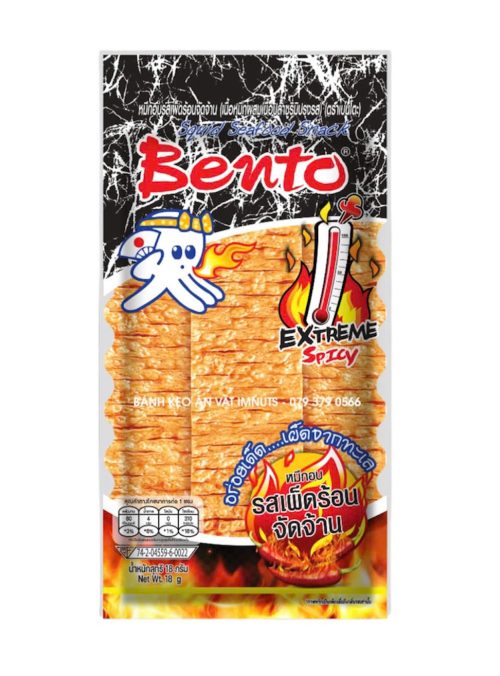 Snack Mực Bento Thái Lan vị ớt cực cay 18g