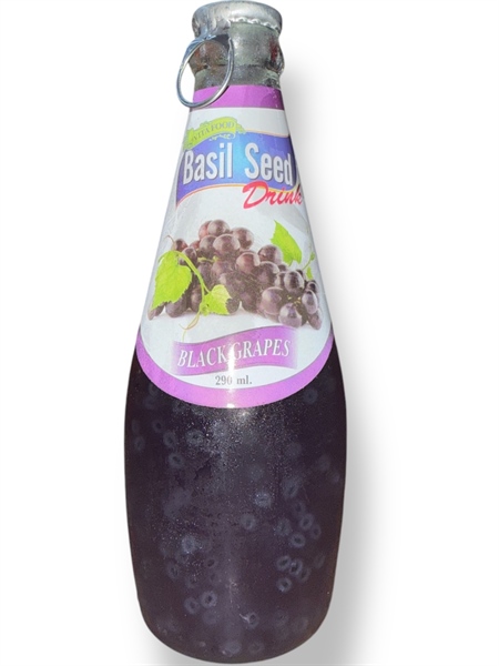Nước Ép Trái Cây Hạt É Basil Seed Vị Nho đen 290ml