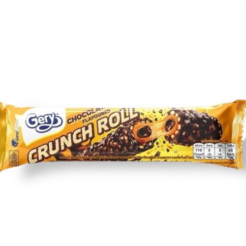 Bánh cuộn phủ socola Gery Crunch Roll gói 23g