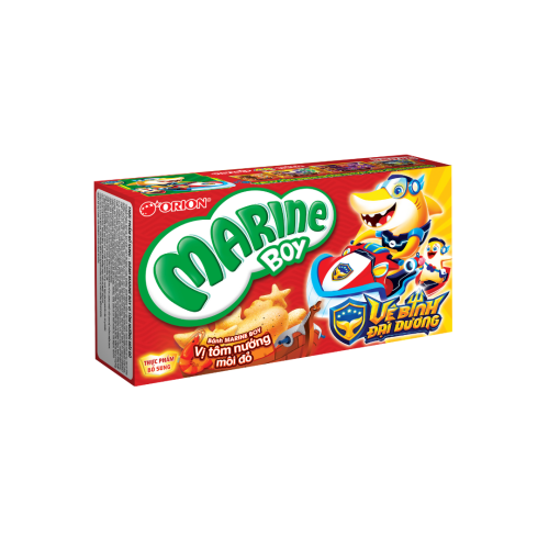 Bánh Cá Marine Boy vị Tôm Nướng Môi Đỏ 35g