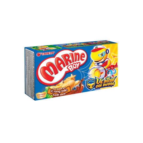 Bánh Cá Marine Boy vị Rong Biển Tuyết Xanh 35g