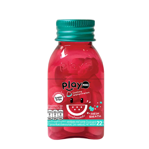 Kẹo the vị dưa hấu Playmore hũ 22g