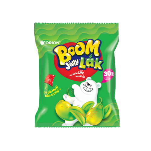 Kẹo dẻo BOOM vị xoài lắc muối ớt 25g
