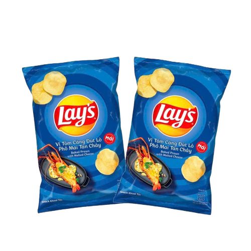 Snack Lay's vị Tôm càng đút lò phô mai tan chảy 54g