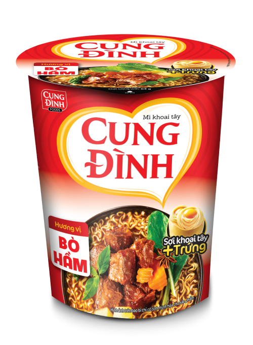 Mì Cung Đình Bò hầm ly 64g