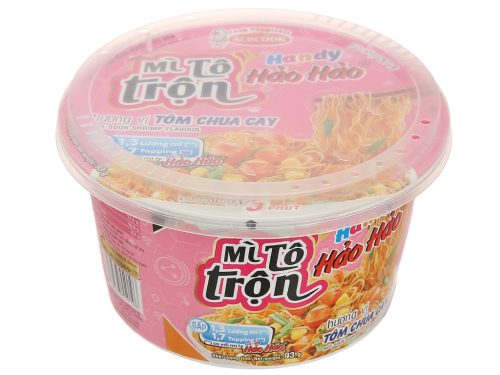 Mì trộn Hảo Hảo Tôm chua cay tô 93g