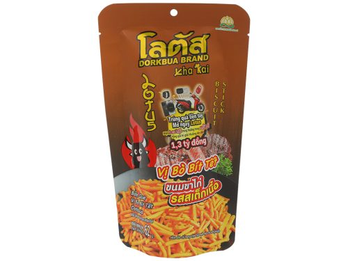 Bánh que Dorkbua vị bò bít tết gói 62g