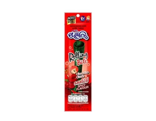 Snack rong biển cuộn nướng giòn vị cay Seleco Rolling Bite 2.8g