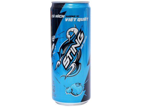 Nước tăng lực Sting Sleek hương Việt quất lon 320ml