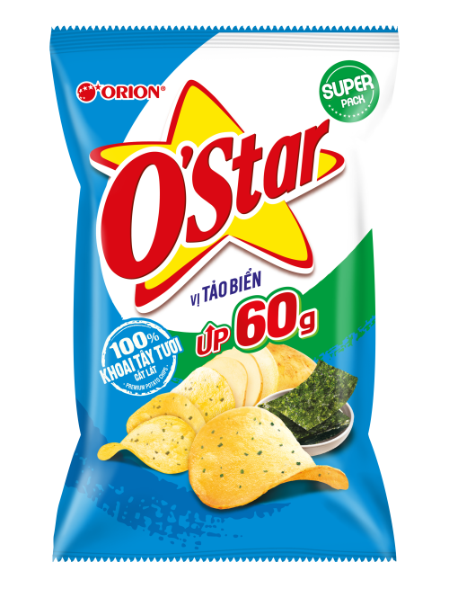 Bánh Snack O'Star vị Tảo Biển (Normal)