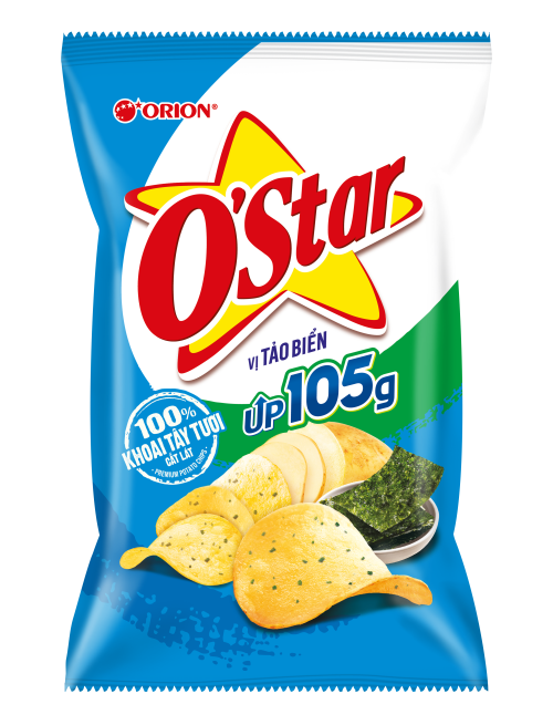 Bánh Snack O'Star vị Tảo Biển (Big)