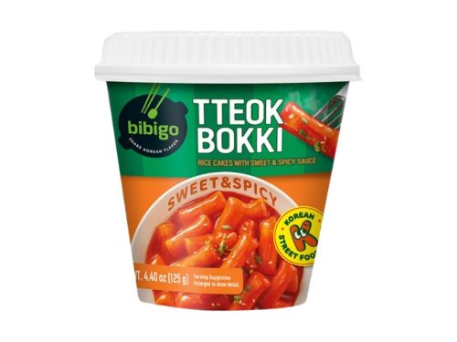 Bánh gạo tteokbokki Bibigo vị cay ngọt ly 125g