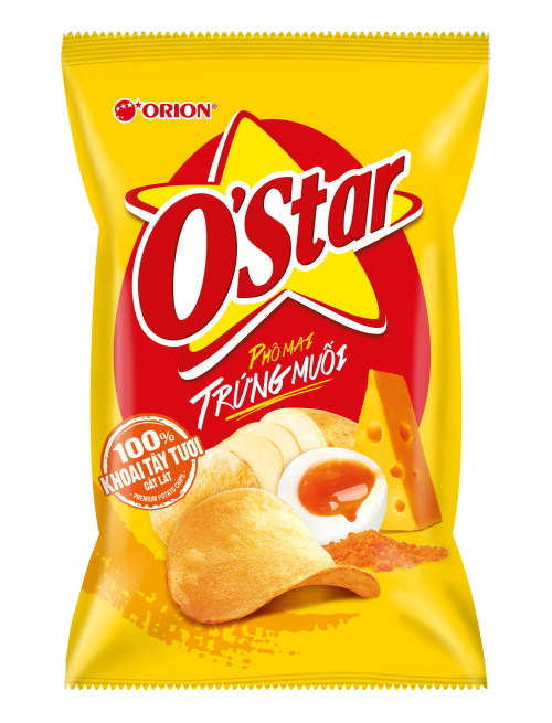 Bánh Snack O'Star vị Phô Mai Trứng Muối (Big)