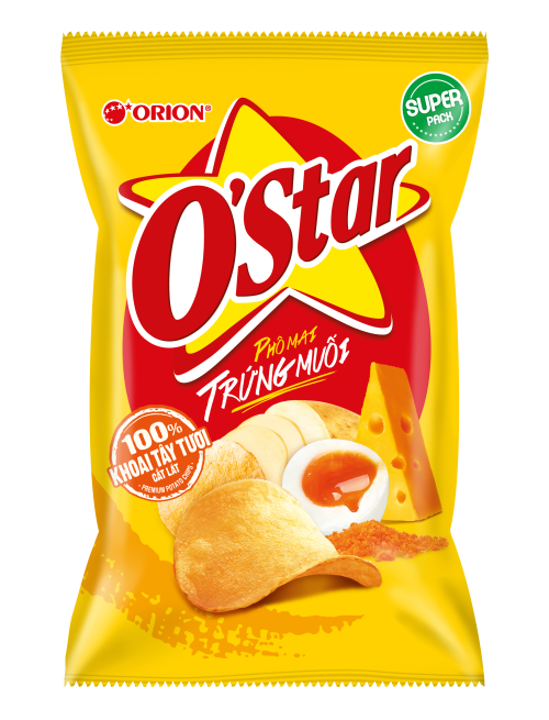 Bánh Snack O'Star vị Phô Mai Trứng Muối (Normal)