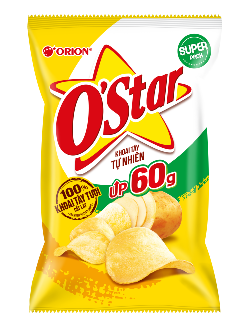 Bánh Snack O'Star vị Tự Nhiên (Normal)