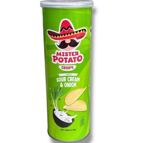 Khoai Tây Ống Mister Potato vị Kem chua hành 85g