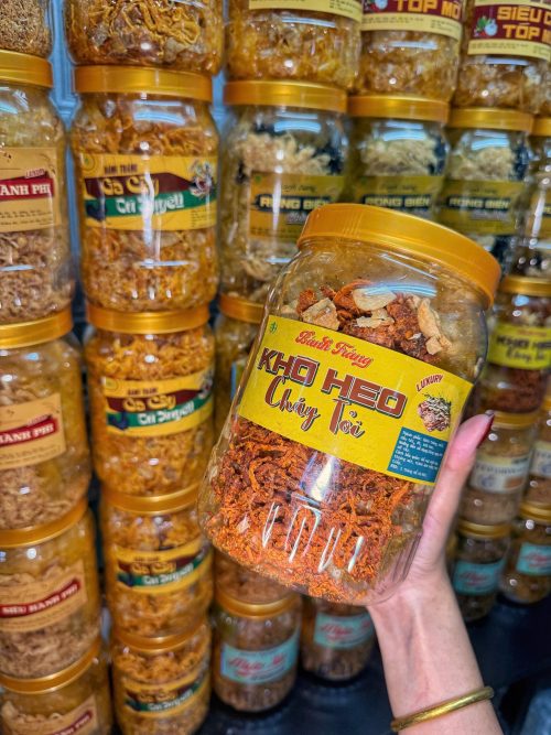 BÁNH TRÁNG KHÔ HEO CHÁY TỎI